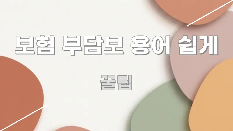 보험 부담보 용어 쉽게 핵심 개념을 담은 글 소개 썸네일 이미지 - 참고용 이미지