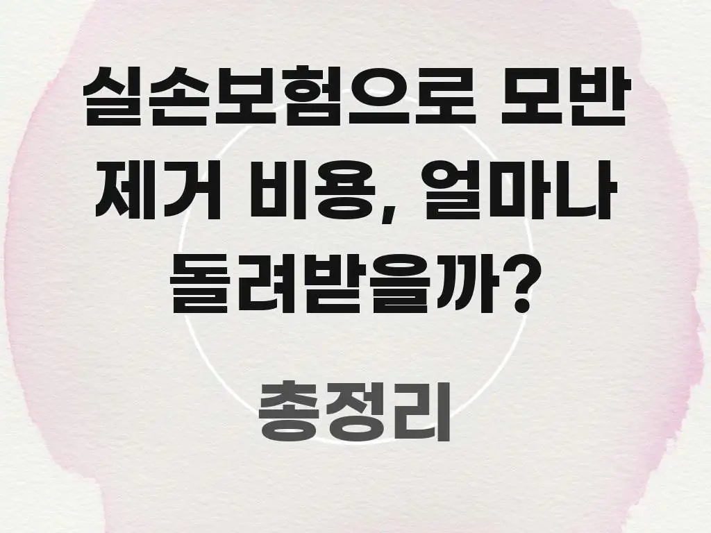 실손보험으로 모반 제거 비용, 얼마나 돌려받을까? 바로 활용 가능한 핵심 키워드 시각화 이미지 - 독자 이해를 위한 이미지
