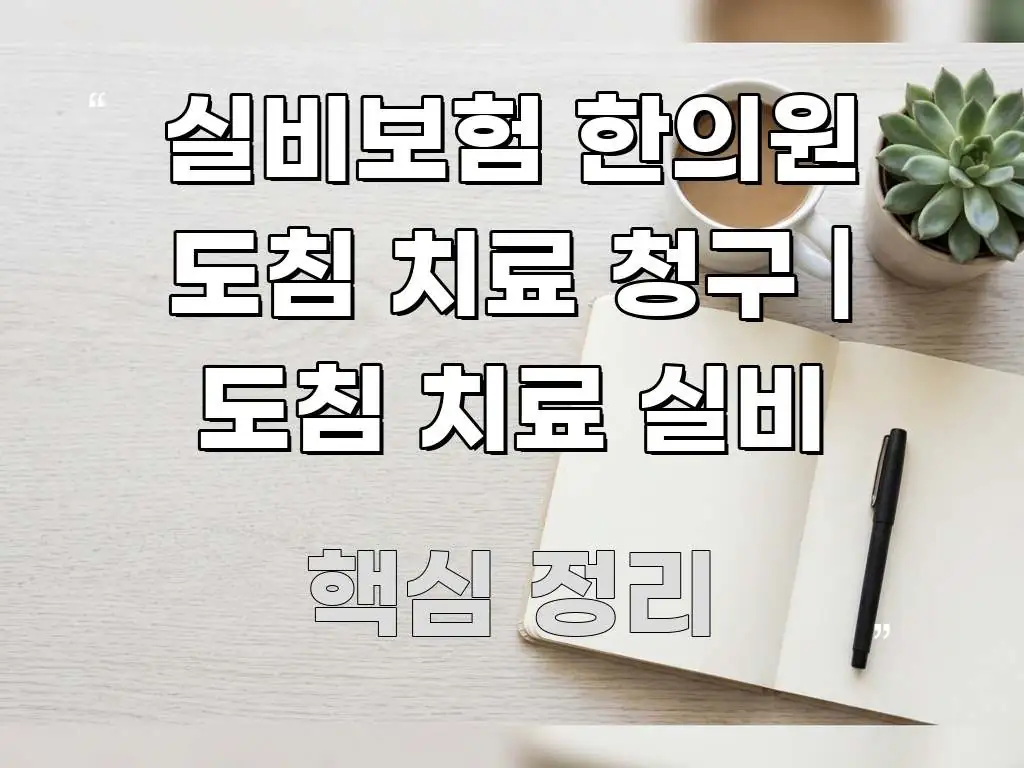 실비보험 한의원 도침 치료 청구 | 도침 치료 실비 전문적으로 분석한 가독성 높은 정보 이미지 - 활용 예시 이미지