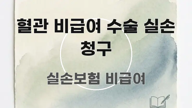 혈관 비급여 수술 실손 청구 핵심 키워드 중심의 핵심 정리 썸네일 이미지