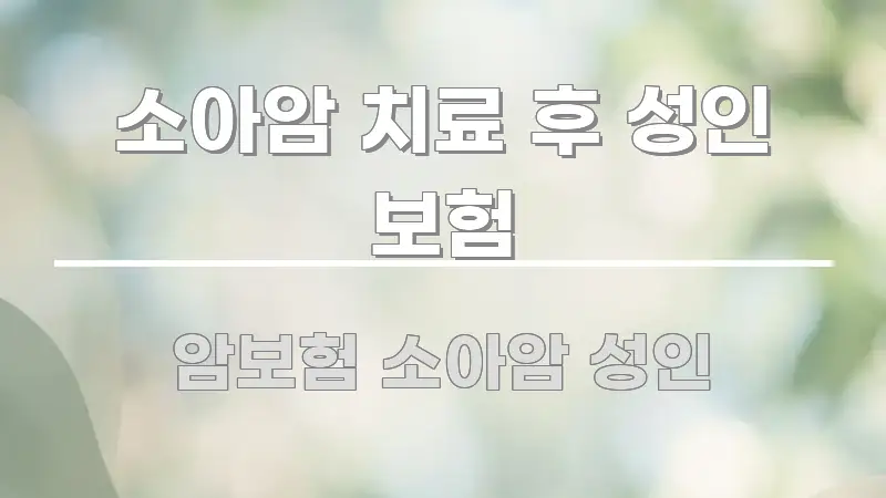 소아암 치료 후 성인 보험 핵심 정보를 압축한 스마트 정보 카드 - 가독성을 높이는 이미지