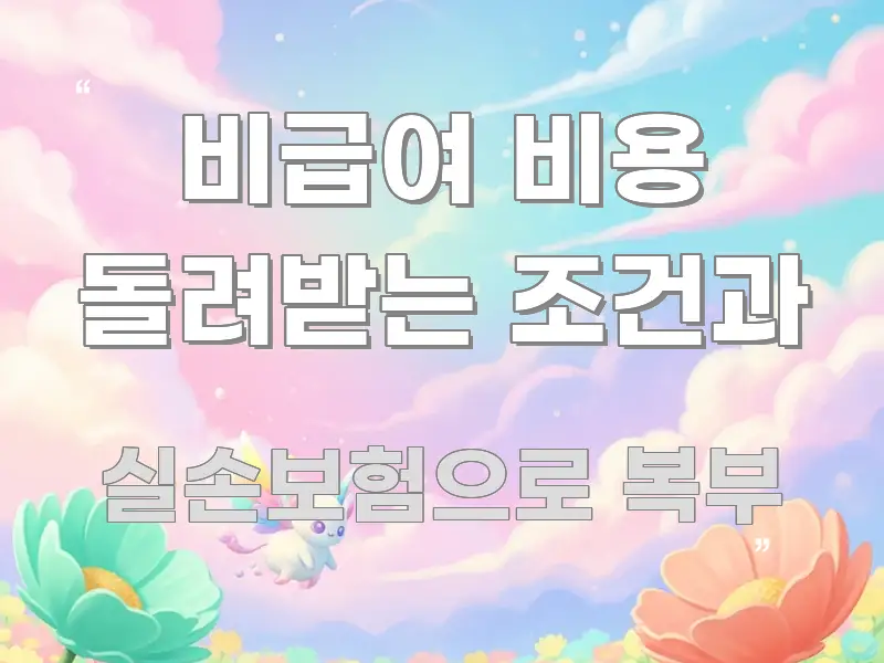 비급여 비용 돌려받는 조건과 바로 활용 가능한 콘텐츠 요약 표지 이미지 - 설명을 돕는 이미지