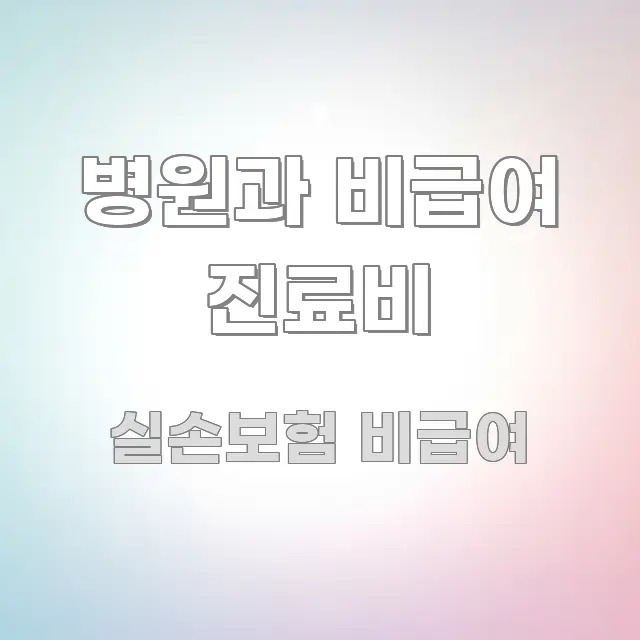 병원과 비급여 진료비 꼭 알아야 할 정보를 담은 정보 요약 포스터 - 글 흐름을 돕는 시각 자료