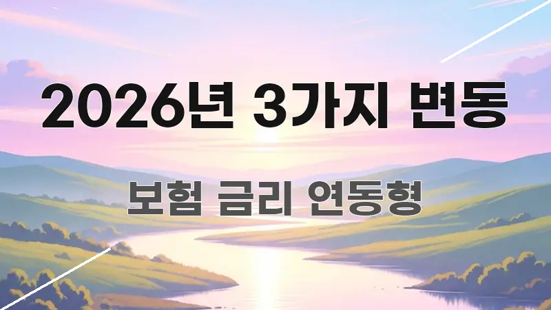 2026년 3가지 변동 한눈에 들어오는 카드뉴스 스타일 이미지
