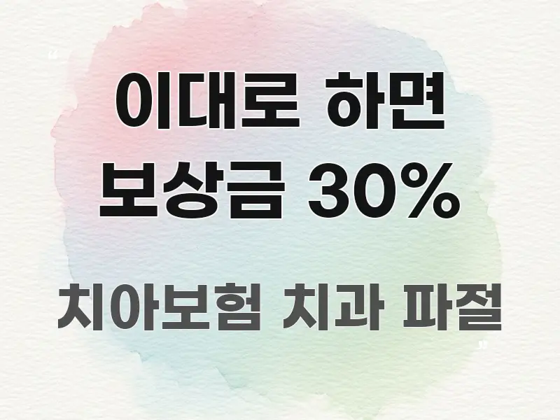 이대로 하면 보상금 30% 전문가가 선별한 글 소개 썸네일 이미지 - 본문 내용과 연관된 이미지