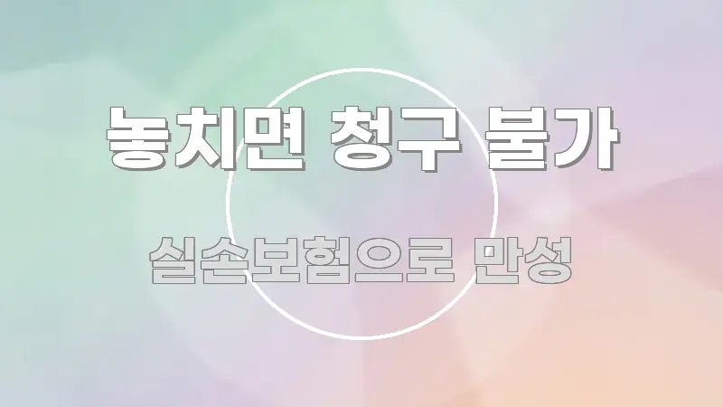 놓치면 청구 불가 꼭 필요한 정보만 담은 블로그 섹션 구분 이미지 - 설명을 돕는 이미지