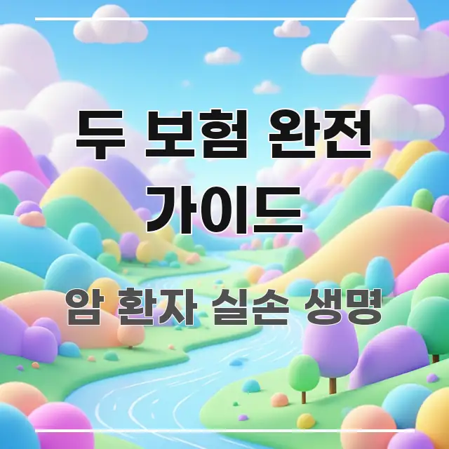 두 보험 완전 가이드 이해하기 쉬운 읽기 좋은 정보 카드