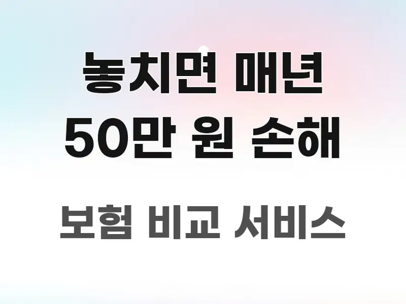놓치면 매년 50만 원 손해 핵심 정보를 압축한 스마트 정보 카드