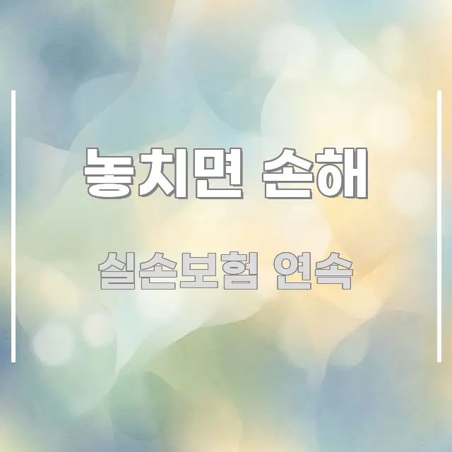 놓치면 손해 핵심 키워드 중심의 정보 카드 디자인 이미지 - 본문 내용과 연관된 이미지