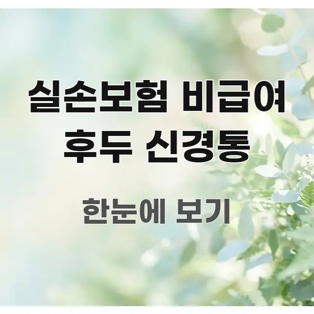 실손보험 비급여 후두 신경통 시선을 사로잡는 카드뉴스 스타일 이미지 - 글 흐름을 돕는 시각 자료