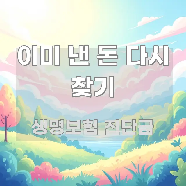 이미 낸 돈 다시 찾기 요점만 뽑아낸 핵심 키워드 시각화 이미지 - 설명을 돕는 이미지