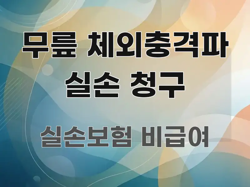 무릎 체외충격파 실손 청구 전문가가 선별한 미니멀 블로그 썸네일