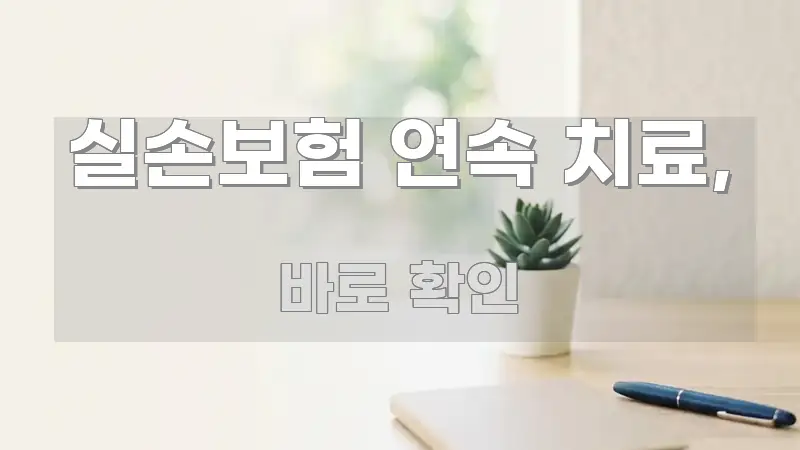 실손보험 연속 치료, 전문적으로 분석한 핵심 키워드 시각화 이미지