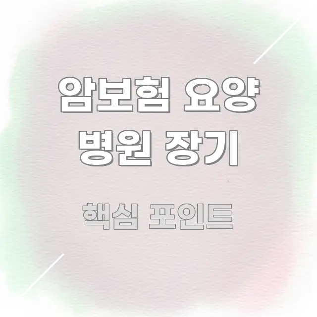 암보험 요양 병원 장기 알기 쉽게 정리한 심플 타이포그래피 표지