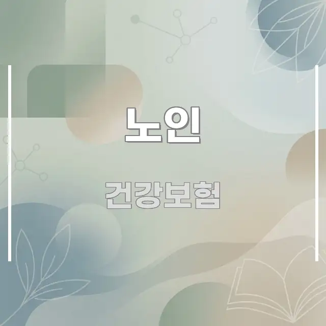 노인 핵심 정보를 압축한 정보 카드 디자인 이미지