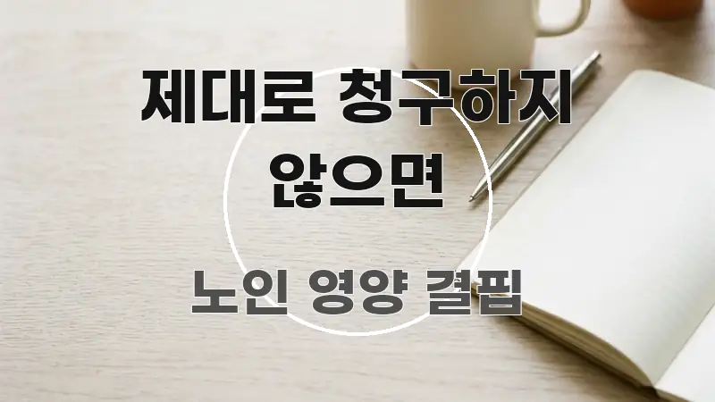 제대로 청구하지 않으면 핵심 정보를 압축한 블로그 포스트 커버 이미지 - 글 흐름을 돕는 시각 자료