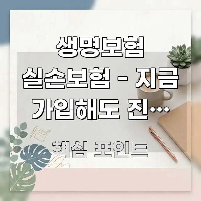 생명보험 실손보험 - 지금 가입해도 진짜 남는 장사일까 한눈에 들어오는 콘텐츠 요약 표지 이미지 - 활용 예시 이미지