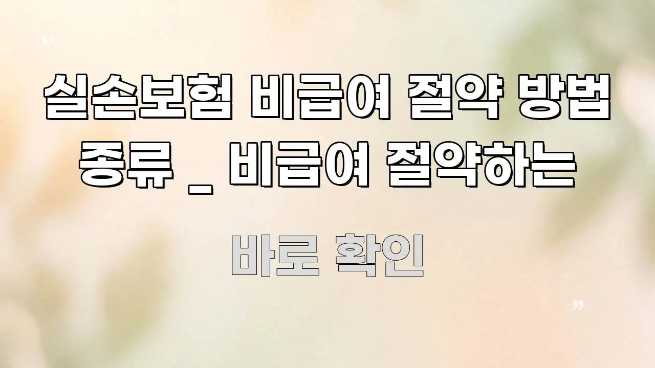 실손보험 비급여 절약 방법 종류 _ 비급여 절약하는 핵심 정보를 압축한 정보 요약 인포그래픽 이미지 - 설명을 돕는 이미지