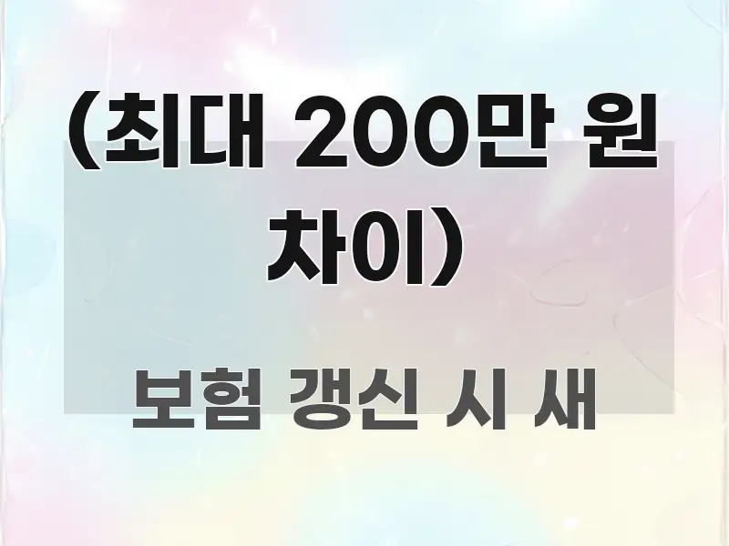 (최대 200만 원 차이) 전문가가 선별한 텍스트형 카드뉴스 표지 이미지 - 활용 예시 이미지