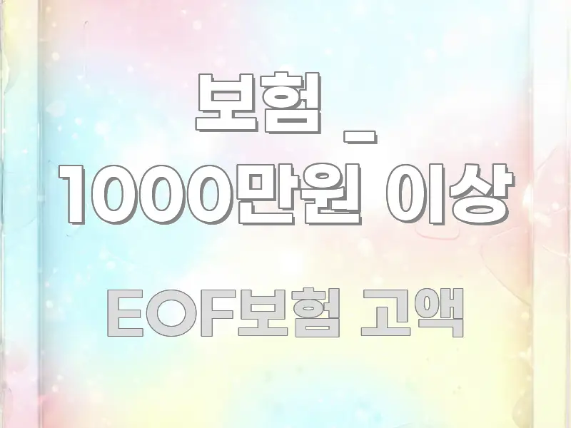 보험 _ 1000만원 이상 검증된 정보로 구성된 블로그 섹션 구분 이미지 - 참고용 이미지