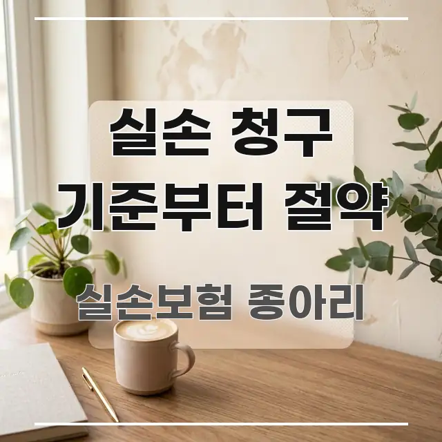 실손 청구 기준부터 절약 핵심 정보를 압축한 정보 카드 디자인 이미지 - 설명을 돕는 이미지