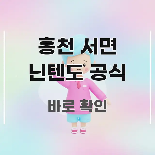 홍천 서면 닌텐도 공식 핵심 정보 중심의 정보 요약 인포그래픽 이미지 - 활용 예시 이미지