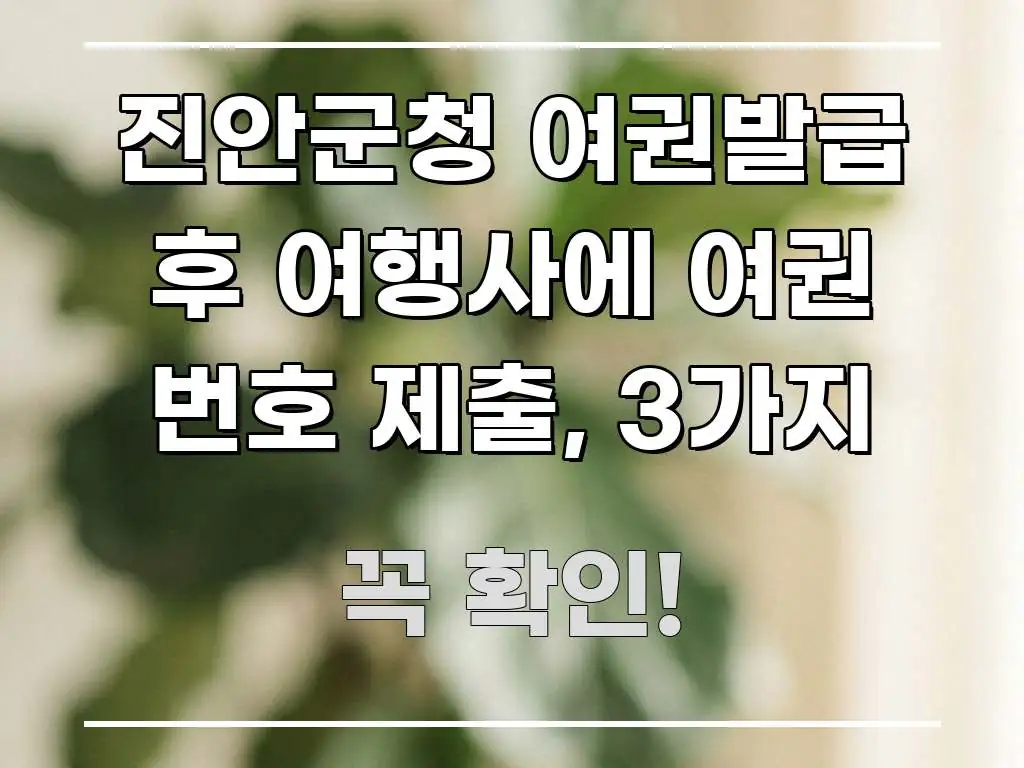 진안군청 여권발급 후 여행사에 여권 번호 제출, 3가지 실생활에 도움되는 스마트 정보 카드 - 가독성을 높이는 이미지