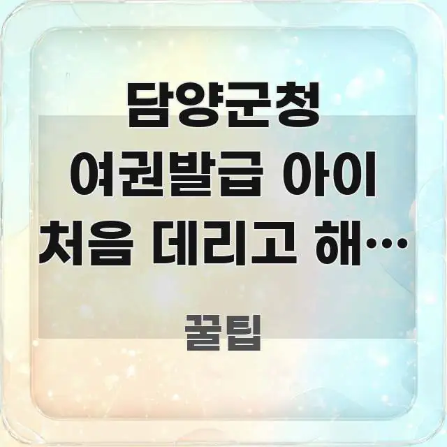 담양군청 여권발급 아이 처음 데리고 해외 가는데 | 꼼꼼하게 정리된 깔끔한 인포그래픽 표지