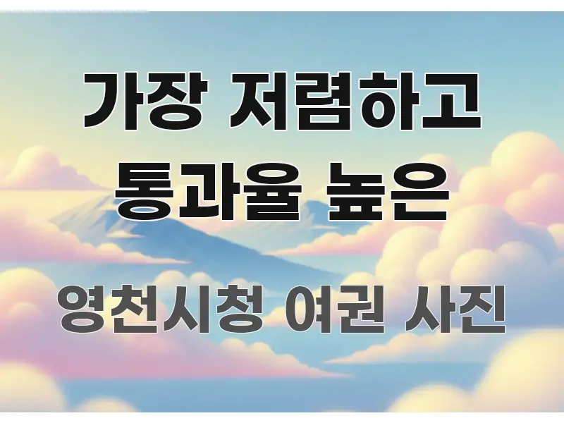 가장 저렴하고 통과율 높은 독자를 위해 선별한 텍스트 포스터 이미지 - 활용 예시 이미지