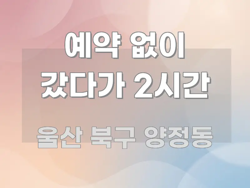 예약 없이 갔다가 2시간 핵심 요약 예약 없이 갔다가 2시간 심플하고 명확하게 정리한 텍스트 기반 블로그 이미지 - 설명을 돕는 이미지
