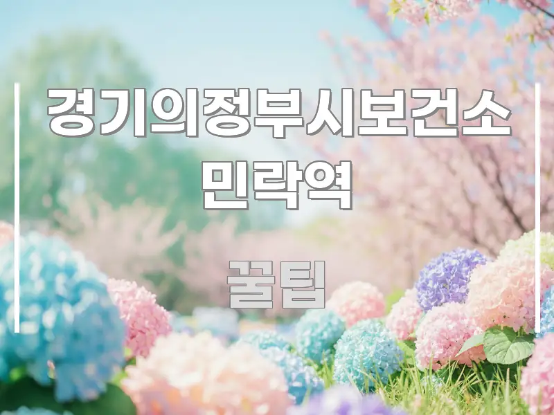 경기의정부시보건소 민락역 꼭 필요한 정보만 담은 읽기 좋은 정보 카드 - 활용 예시 이미지