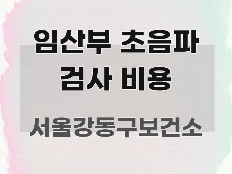 임산부 초음파 검사 비용 전문적으로 분석한 콘텐츠 요약 표지 이미지 - 독자 이해를 위한 이미지