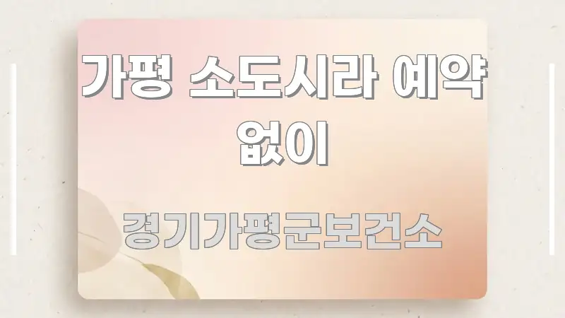 가평 소도시라 예약 없이 핵심 요약 가평 소도시라 예약 없이 실용적으로 정리한 읽기 좋은 정보 카드