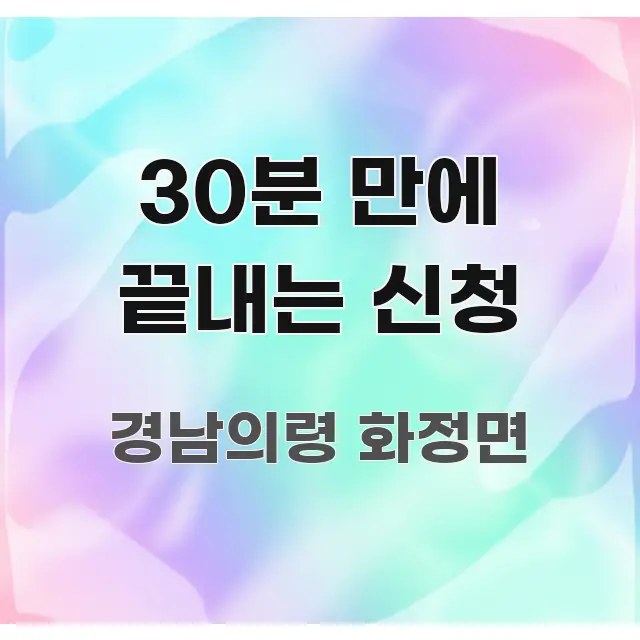 30분 만에 끝내는 신청 핵심 요약 30분 만에 끝내는 신청 꼭 알아야 할 정보를 담은 정보 전달형 표지 이미지