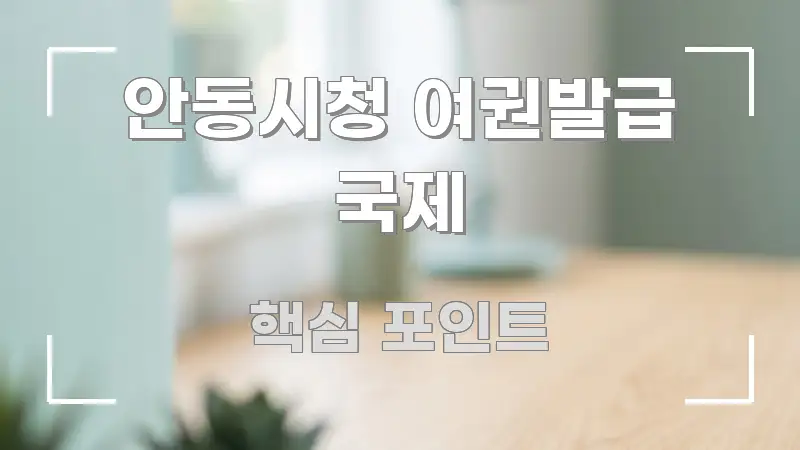 안동시청 여권발급 국제 실생활에 도움되는 가독성 높은 정보 이미지 - 활용 예시 이미지