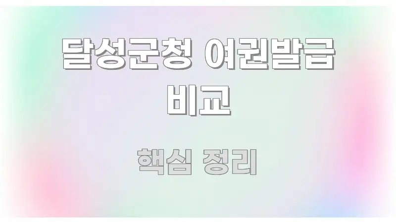 달성군청 여권발급 비교 쉽게 따라할 수 있는 정보 요약 포스터 - 본문 내용과 연관된 이미지
