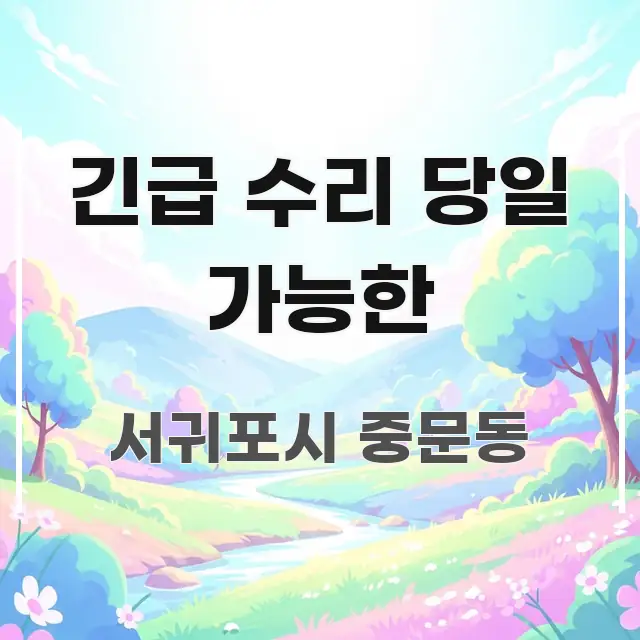 긴급 수리 당일 가능한 핵심 요약 긴급 수리 당일 가능한 꼭 알아야 할 정보를 담은 글 소개 썸네일 이미지