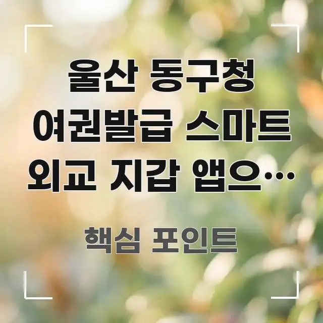 울산 동구청 여권발급 스마트 외교 지갑 앱으로 30% 시선을 사로잡는 정보 카드 디자인 이미지 - 활용 예시 이미지