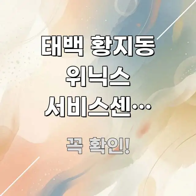 태백 황지동 위닉스 서비스센터 무상수리 확인 방문 | 한눈에 보기 좋게 요약한 블로그 섹션 구분 이미지 - 글 흐름을 돕는 시각 자료