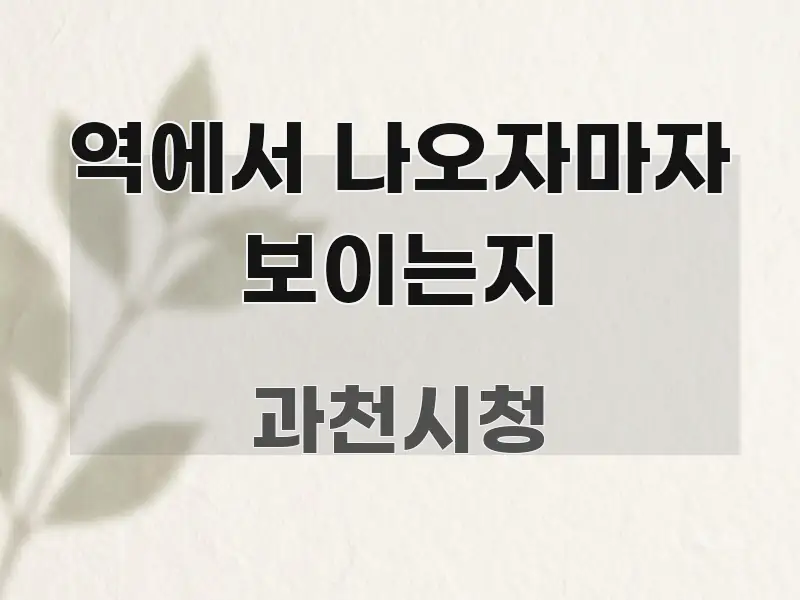 역에서 나오자마자 보이는지 빠르게 이해할 수 있는 모던 카드뉴스 디자인 - 독자 이해를 위한 이미지