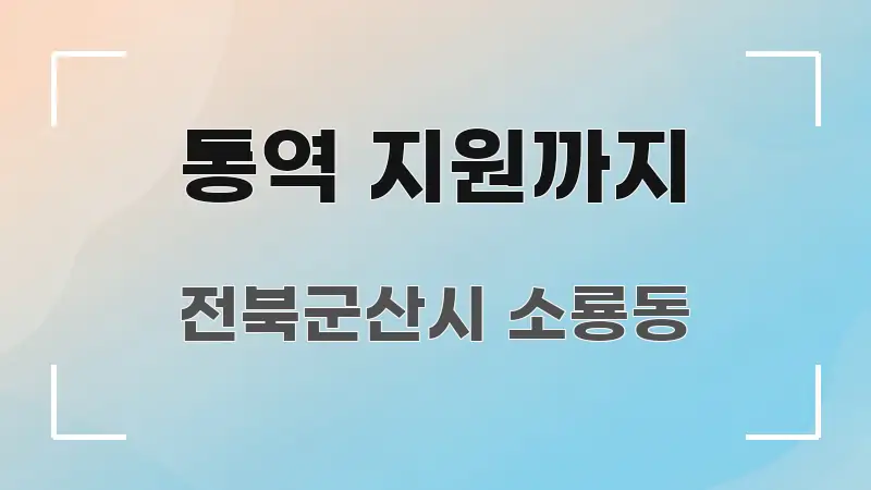 통역 지원까지 주요 흐름을 설명한 텍스트 기반 블로그 이미지 - 활용 예시 이미지