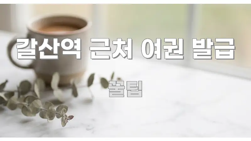 갈산역 근처 여권 발급 가독성 높게 정리한 텍스트 포스터 이미지