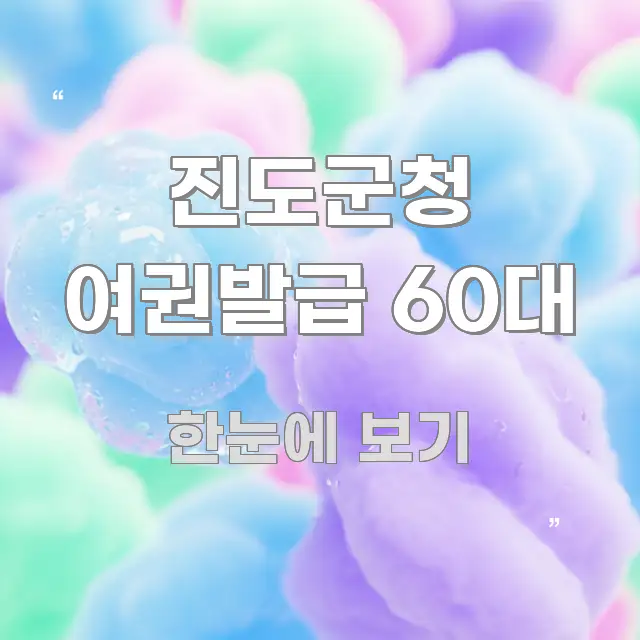 진도군청 여권발급 60대 명확하게 정리된 콘텐츠 요약 표지 이미지