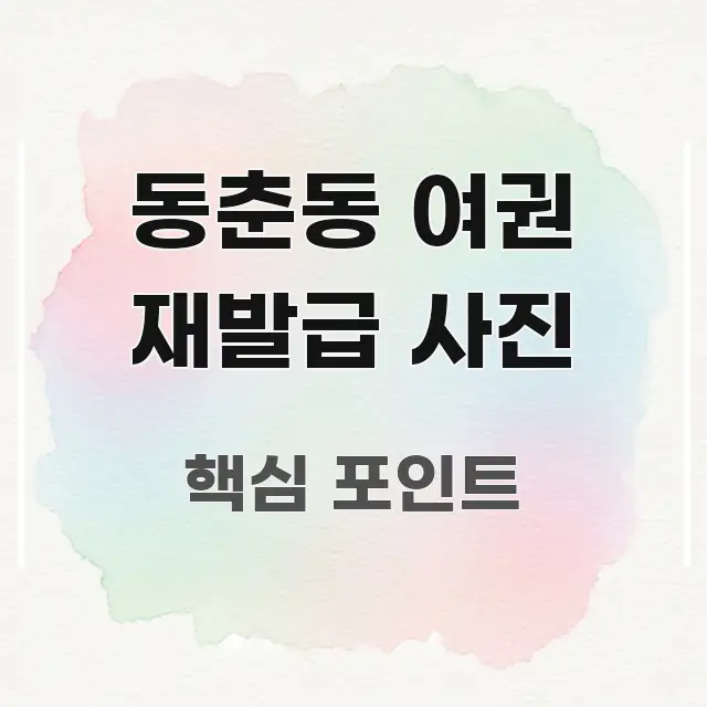 동춘동 여권 재발급 사진 독자를 위해 선별한 정보 전달형 표지 이미지 - 가독성을 높이는 이미지