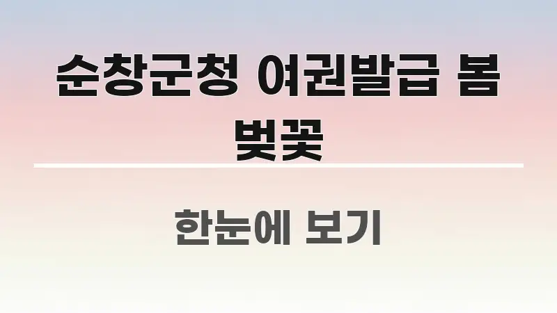 순창군청 여권발급 봄 벚꽃 효율적으로 구성된 핵심 정리 썸네일 이미지