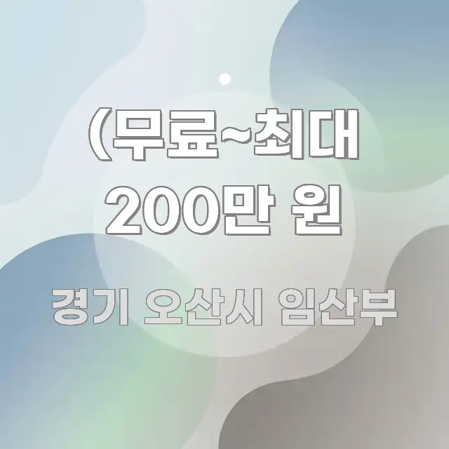 (무료~최대 200만 원 한눈에 보기 좋게 요약한 블로그 대표 이미지 - 설명을 돕는 이미지