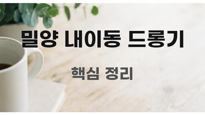 밀양 내이동 드롱기 핵심 정보 중심의 블로그 섹션 구분 이미지