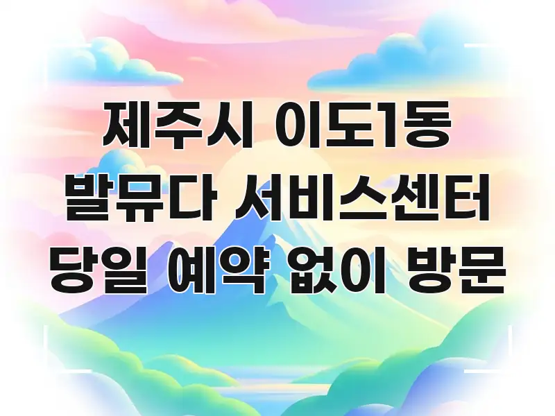 제주시 이도1동 발뮤다 서비스센터 당일 예약 없이 방문 쉽게 읽히는 글 소개 썸네일 이미지 - 설명을 돕는 이미지