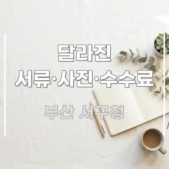달라진 서류·사진·수수료 신뢰할 수 있는 정보를 담은 정보 요약 포스터