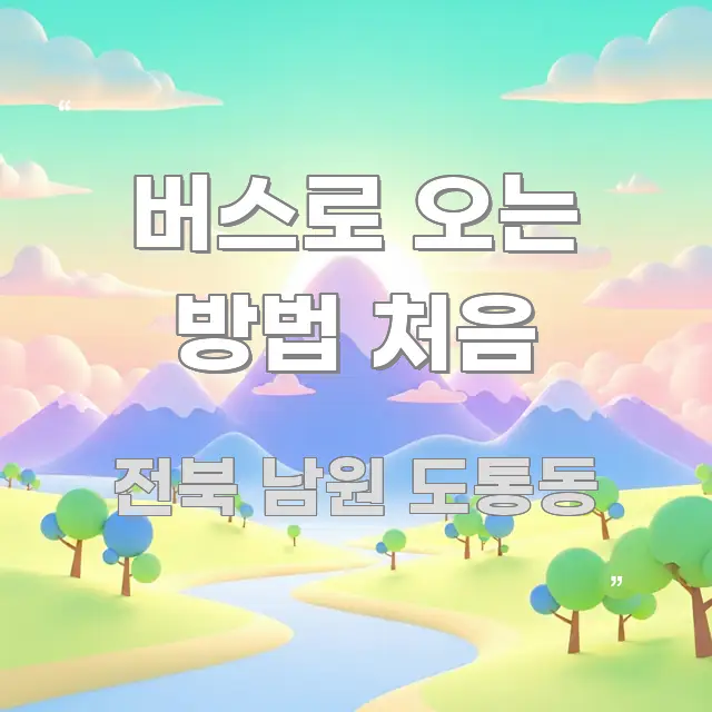 버스로 오는 방법 처음 실용적으로 정리한 정보 요약 인포그래픽 이미지 - 본문 내용과 연관된 이미지